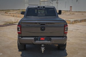 Ram 2500 Hard Roll Up Bed Cover - Rough Country - Flush, Low-Profile Design - Matte Black - '11-'24